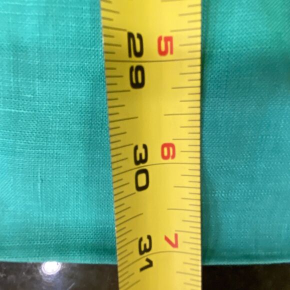 Ralph Lauren Black Label Double Breasted 100% Linen Blazer Lined Turq 12 Vtg 60s - Picture 7 of 8